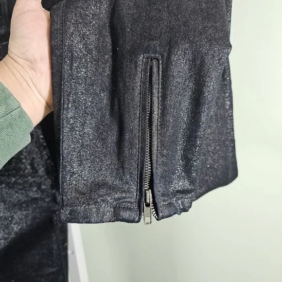 Kut From The Kloth Connie‎ Ankle Skinny Jeans Blue Sparkle Glitter Size 12 - Picture 8 of 10